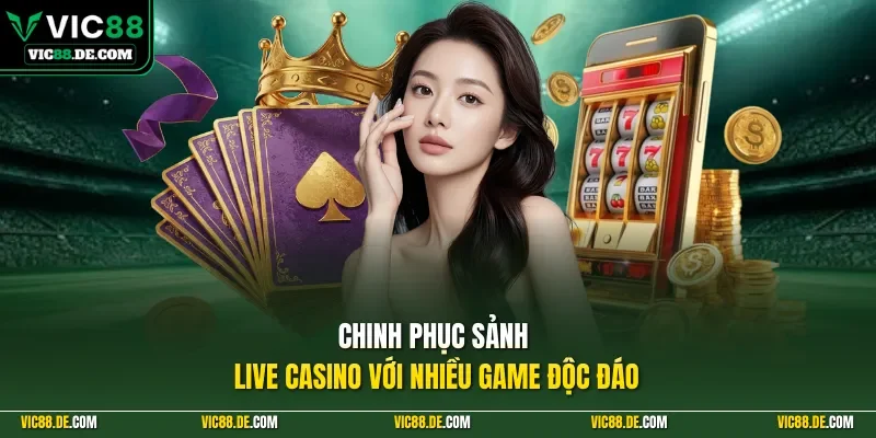 Chinh phục sảnh live casino với nhiều game độc đáo