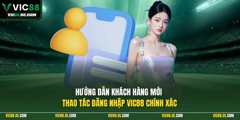 Hướng dẫn khách hàng mới thao tác đăng nhập VIC88 chính xác