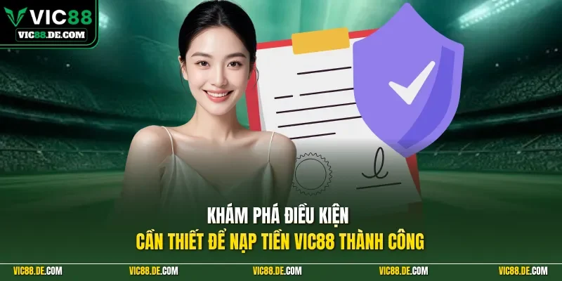 Khám phá điều kiện cần thiết để nạp tiền VIC88 thành công