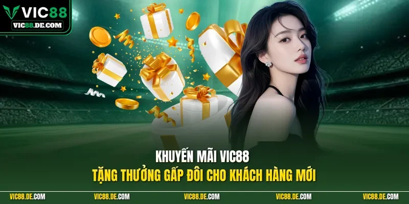 Khuyến mãi VIC88 tặng thưởng gấp đôi cho khách hàng mới